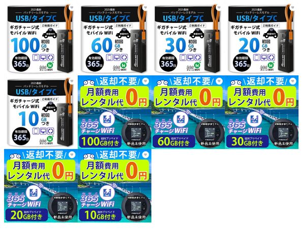 365チャージWiFiの端末
