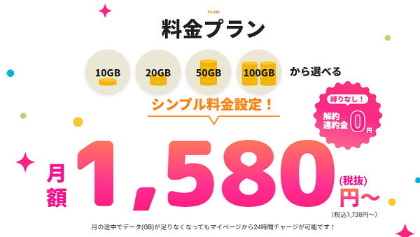 クラウドWiFiの料金プラン