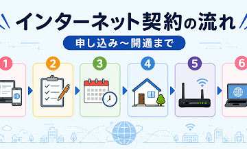 【超初心者】インターネット契約の流れ｜申し込み〜開通までを図解