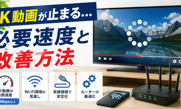 4K動画が止まる…必要速度と改善方法