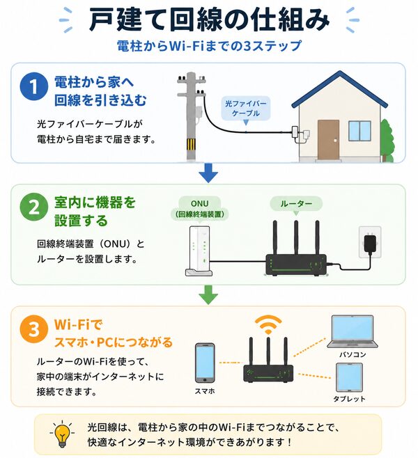 戸建て回線の仕組み