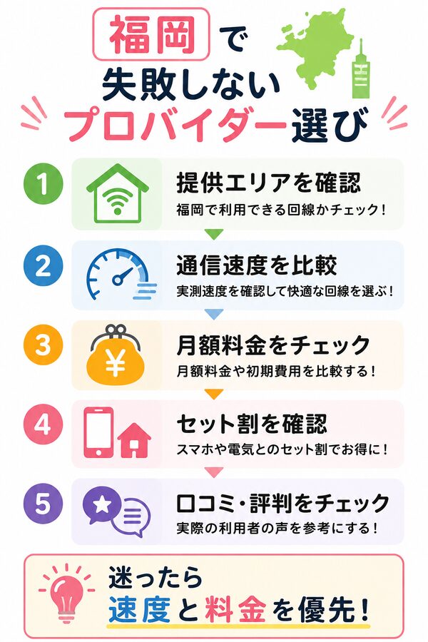 福岡で失敗しないプロバイダー選び