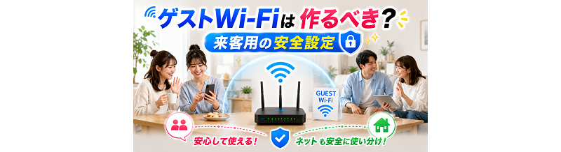 ゲストWi-Fiは作るべき？来客用の安全設定