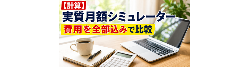 【計算】実質月額シミュレーター｜費用を全部込みで比較