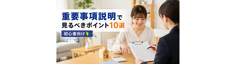 重要事項説明で見るべきポイント10選｜初心者向け