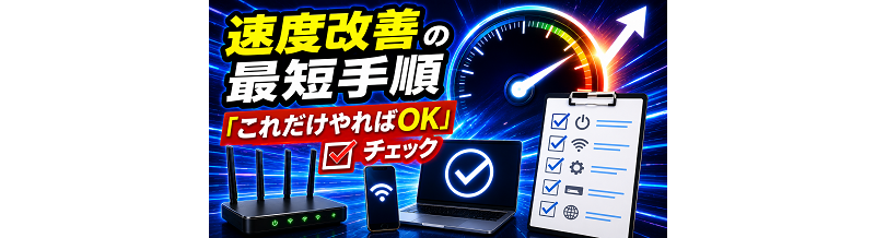 速度改善の最短手順｜「これだけやればOK」チェック