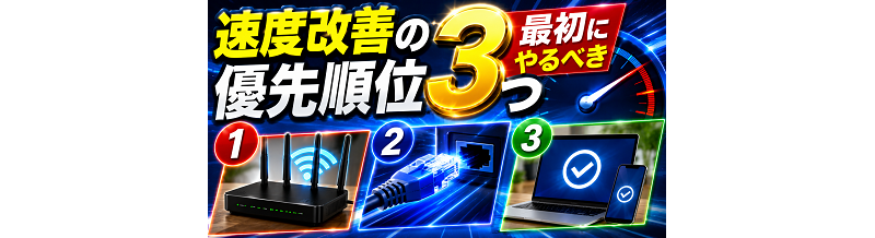速度改善の優先順位｜最初にやるべき3つ