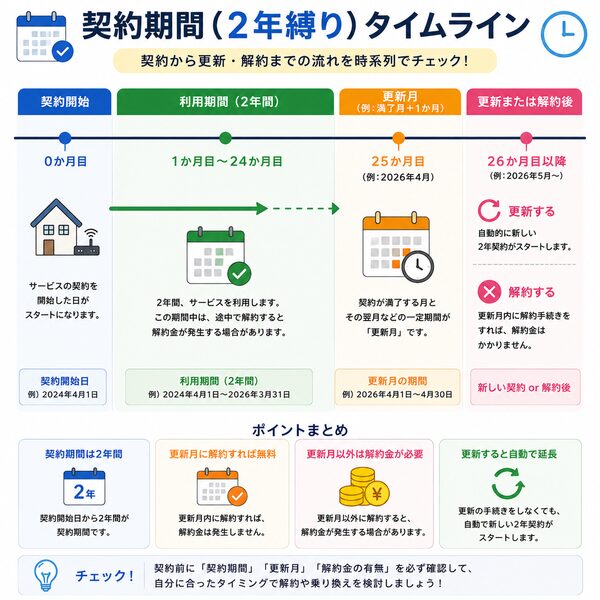 契約期間タイムライン