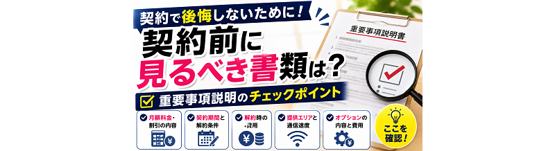 契約前に見るべき書類は？重要事項説明のチェックポイント