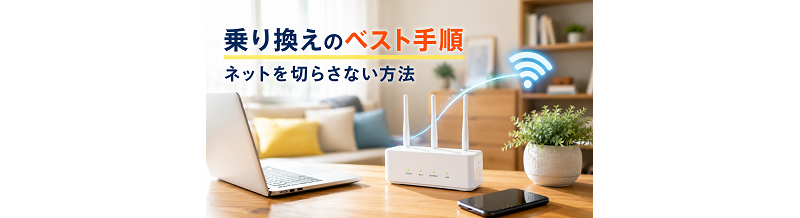 乗り換えのベスト手順｜ネットを切らさない方法