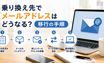 乗り換え先でメールアドレスはどうなる？移行の手順