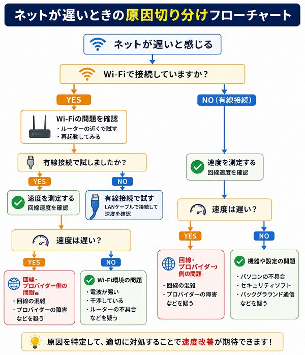 原因切り分けフローチャート
