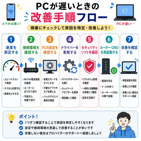 改善手順フロー