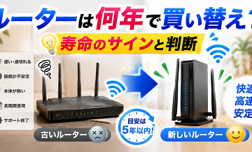 ルーターは何年で買い替え？寿命のサインと判断