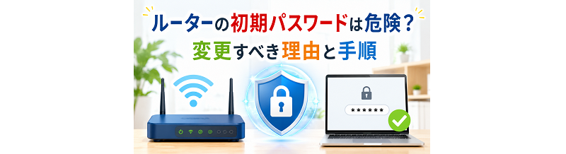 ルーターの初期パスワードは危険？変更すべき理由と手順
