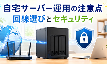 自宅サーバー運用の注意点｜回線選びとセキュリティ