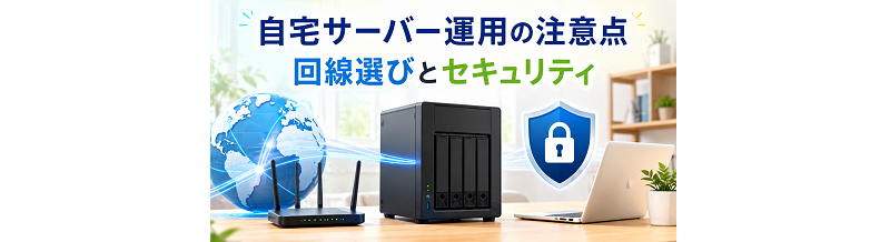 自宅サーバー運用の注意点｜回線選びとセキュリティ