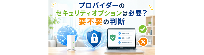 プロバイダーのセキュリティオプションは必要？要不要の判断