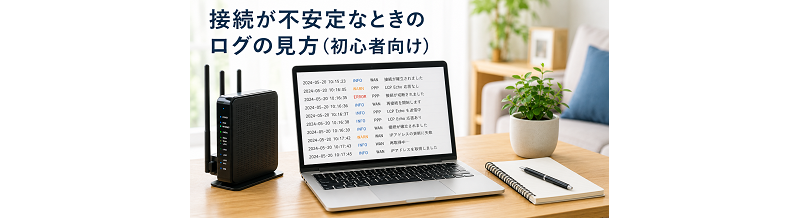 接続が不安定なときのログの見方（初心者向け）