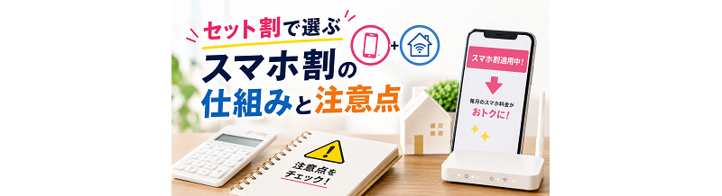 セット割で選ぶ｜スマホ割の仕組みと注意点