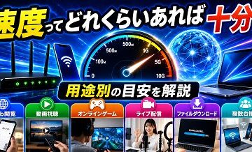 速度ってどれくらいあれば十分？用途別の目安を解説