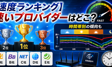 【速度ランキング】速いプロバイダーはどこ？時間帯別の傾向も