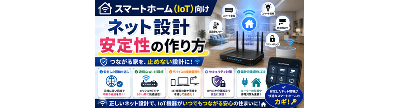 スマートホーム（IoT）向けネット設計｜安定性の作り方