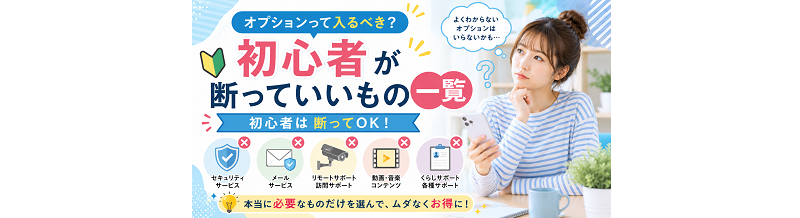オプションって入るべき？初心者が断っていいもの一覧