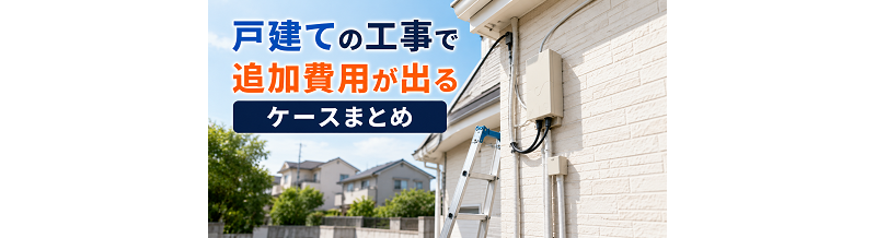 戸建ての工事で追加費用が出るケースまとめ