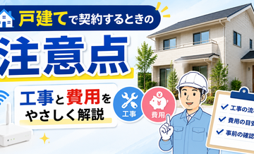戸建てで契約するときの注意点｜工事と費用をやさしく解説