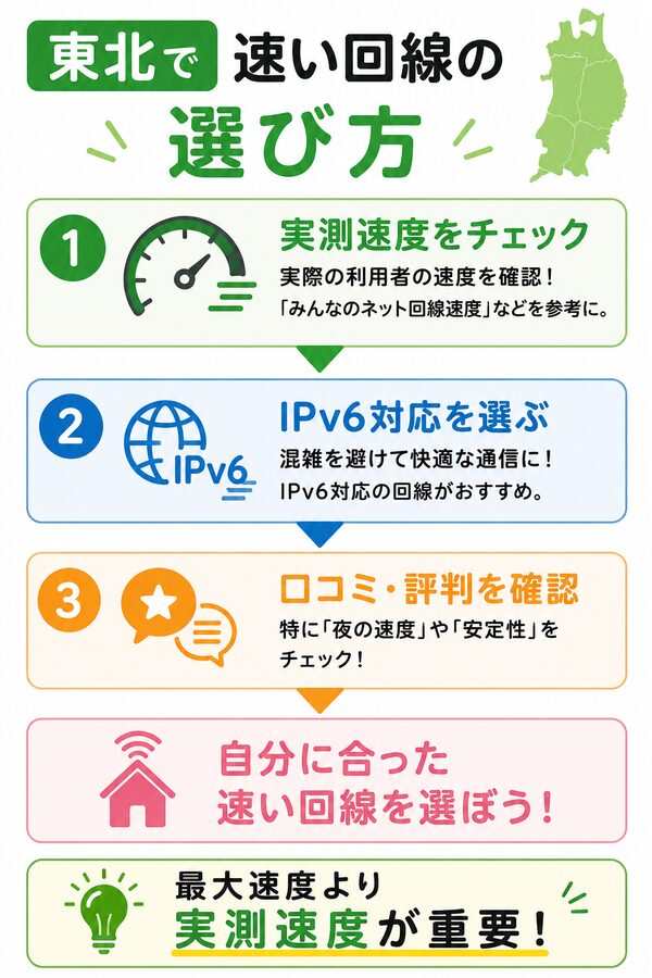 東北で速い回線の選び方