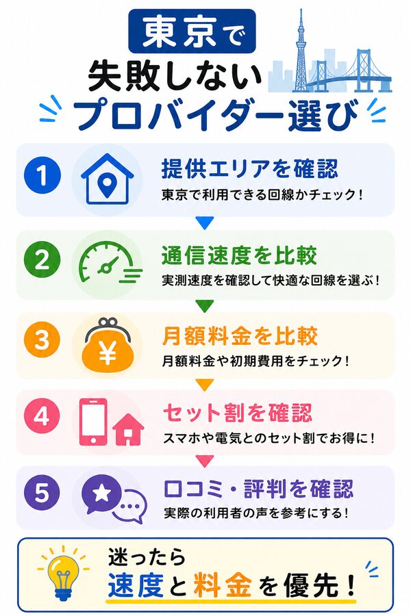 東京で失敗しないプロバイダー選び