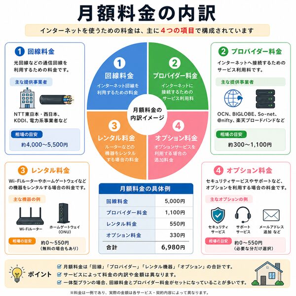 月額料金の内訳