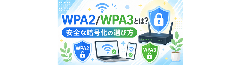 WPA2/WPA3とは？安全な暗号化の選び方