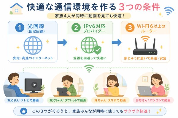 快適な通信環境を作る3つの条件