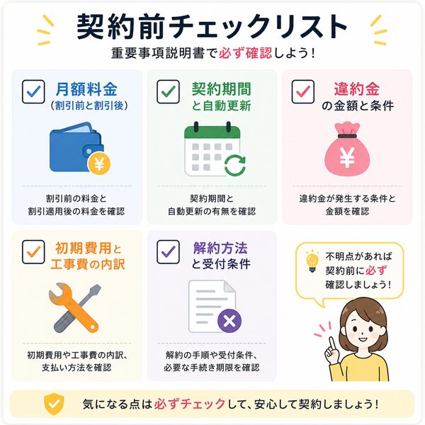契約前チェックリスト