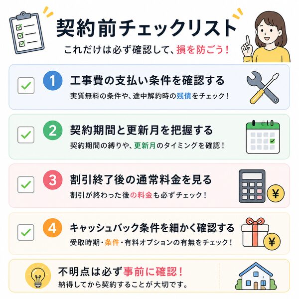 契約前チェックリスト