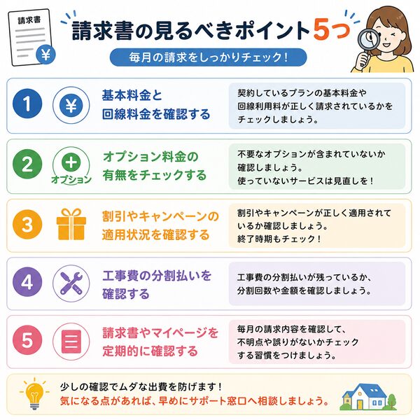 請求書の見るべきポイント5つ