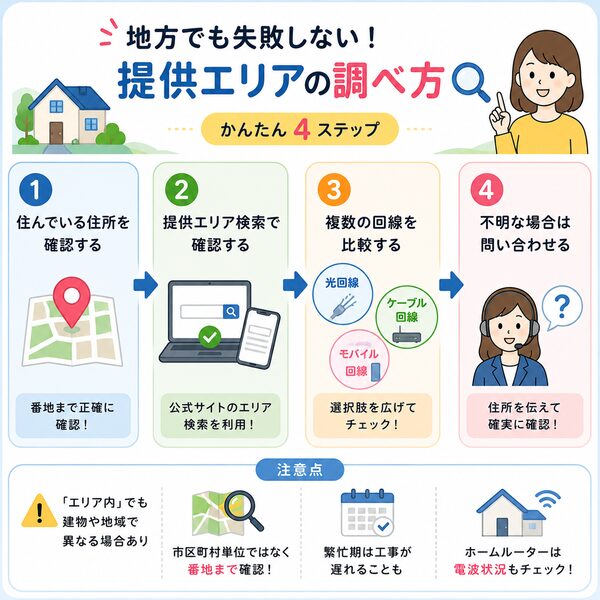 地方でも失敗しない提供エリアの調べ方