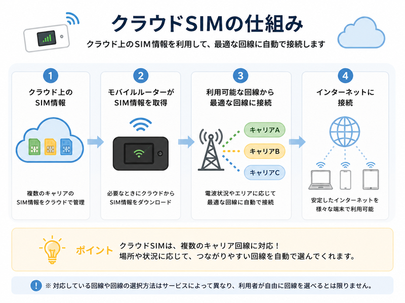 クラウドSIMの仕組み図