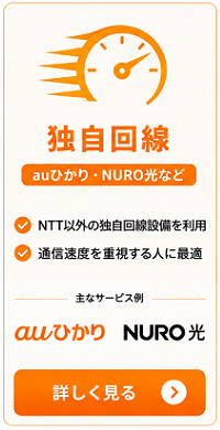 独自回線を比較する
